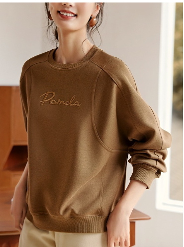 Loose Short Padded Shoulder Sweater for Women