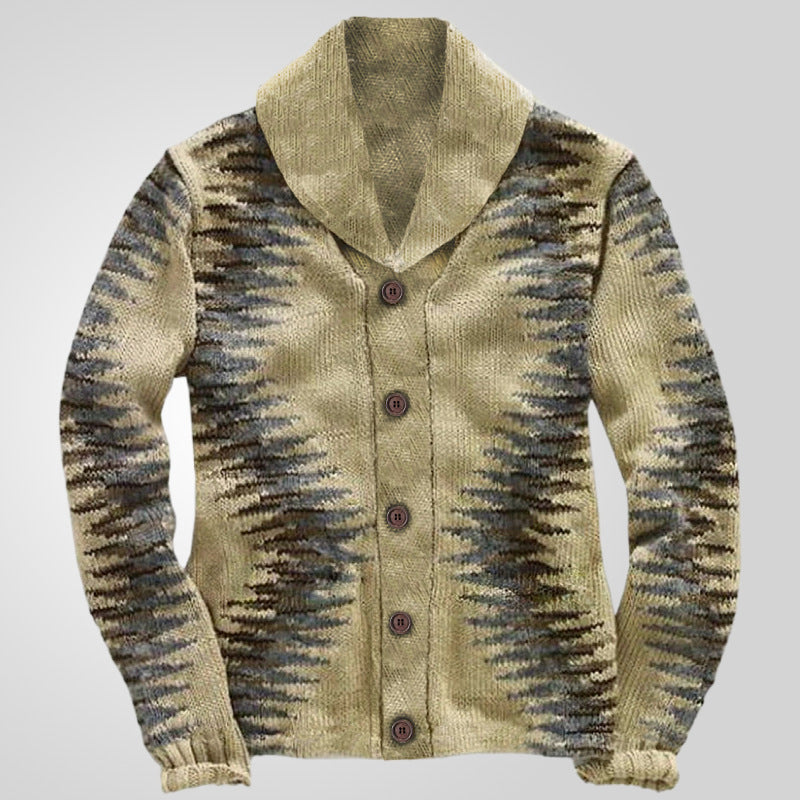 Men's Heavy Industry Thick Needle Cardigan Sweater