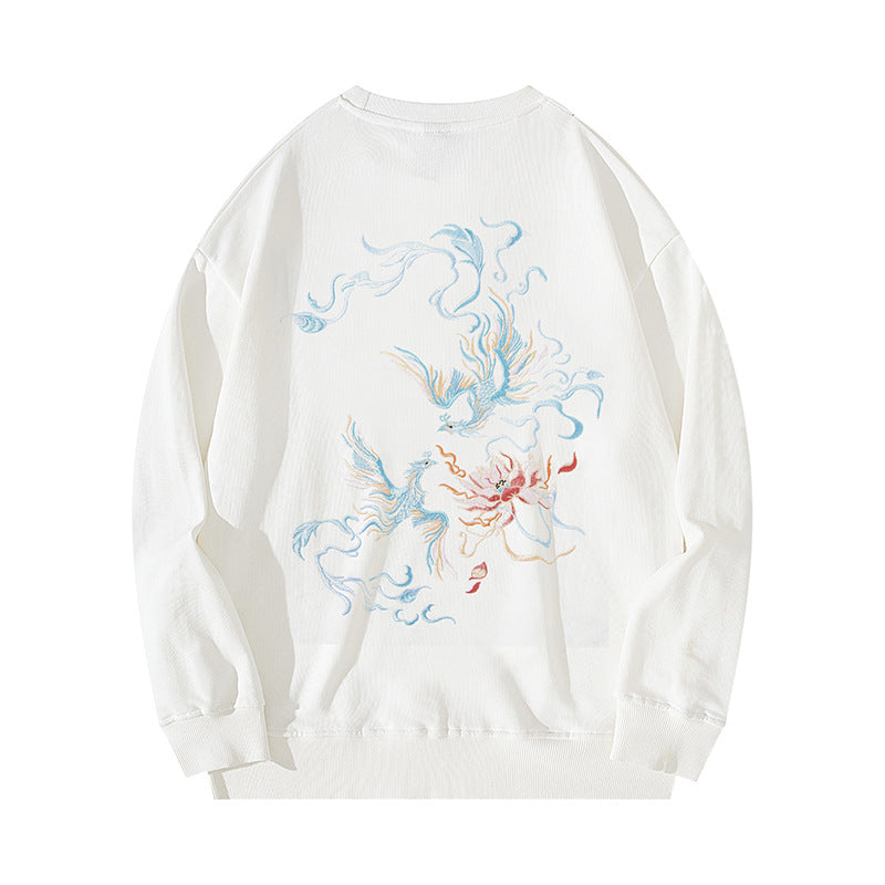 Vintage Embroidered Crewneck Sweatshirt Men’s Hoodie | Streetwear