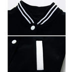 Men's Solid Color Bomber Jacket - Casual Korean Style