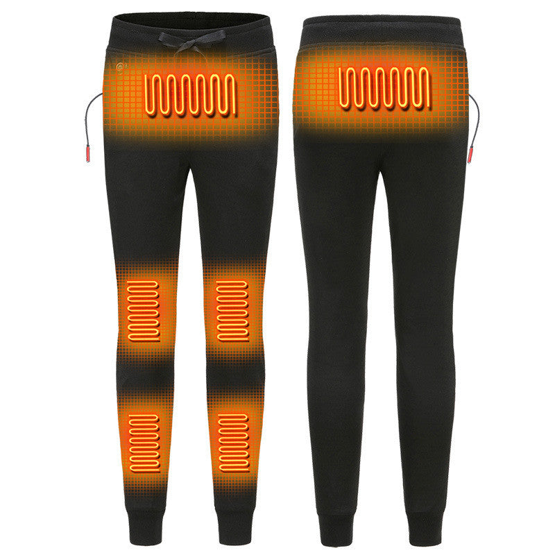 USB Charging Heating Pants for Men and Women with Cashmere