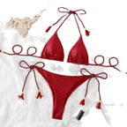 New Sexy Bikini Swimwear Set with Fringes for Women