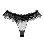 Transparent Lace Thong for Women - Sexy Low Waist Design