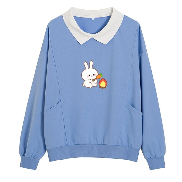 Oversized Collar Thin Pullover for Camping and Travel | Streetwear