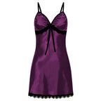 Lace Lingerie Nightgown with Adjustable Straps (Plus Size)