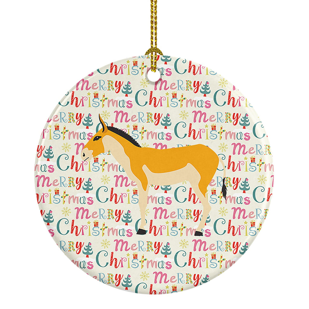 Turkmenian Kulan Donkey Christmas Ceramic Ornament