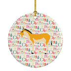 Turkmenian Kulan Donkey Christmas Ceramic Ornament