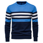 Men's Cotton Striped Pullover Sweater - Plus Size 5XL | Streetwear