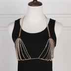Rhinestone Body Chain Bra Harness