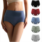 High-Waist Plus Size Cotton Menstrual Panties for Women