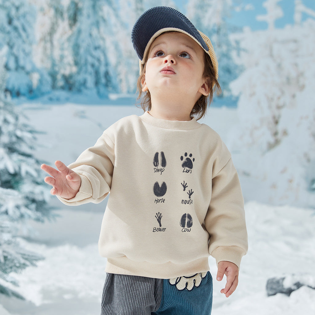 Thickened Warm Cartoon Sweatshirt for Girls | Streetwear