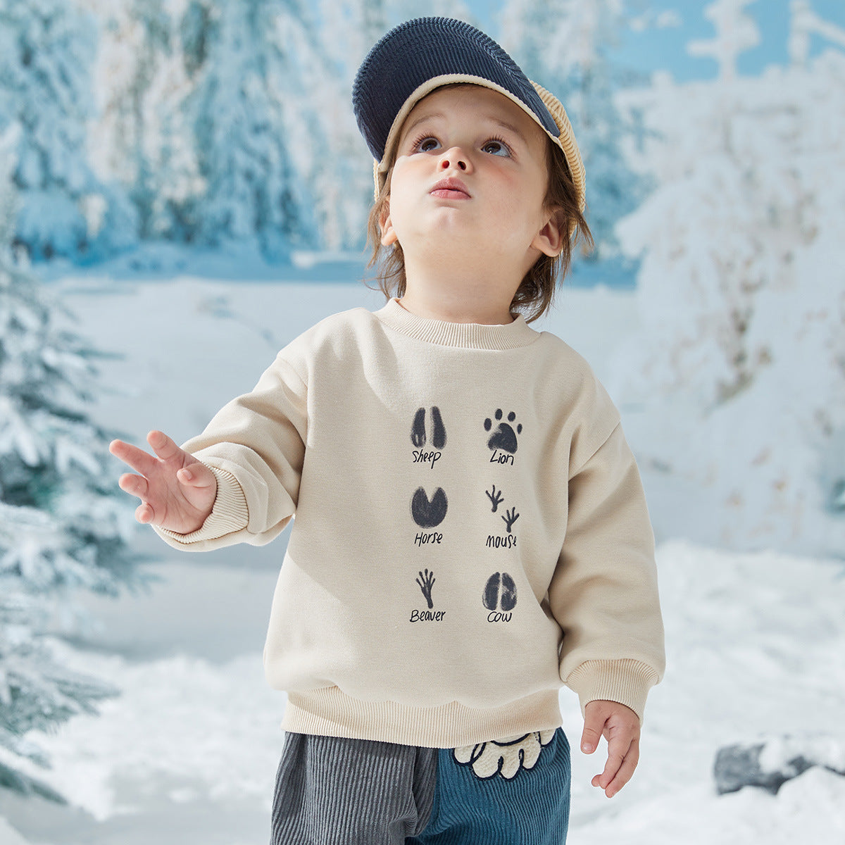 Thickened Warm Cartoon Sweatshirt for Girls | Streetwear