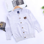 Classic Boys Knit Cardigan - Thin Kids Jacket