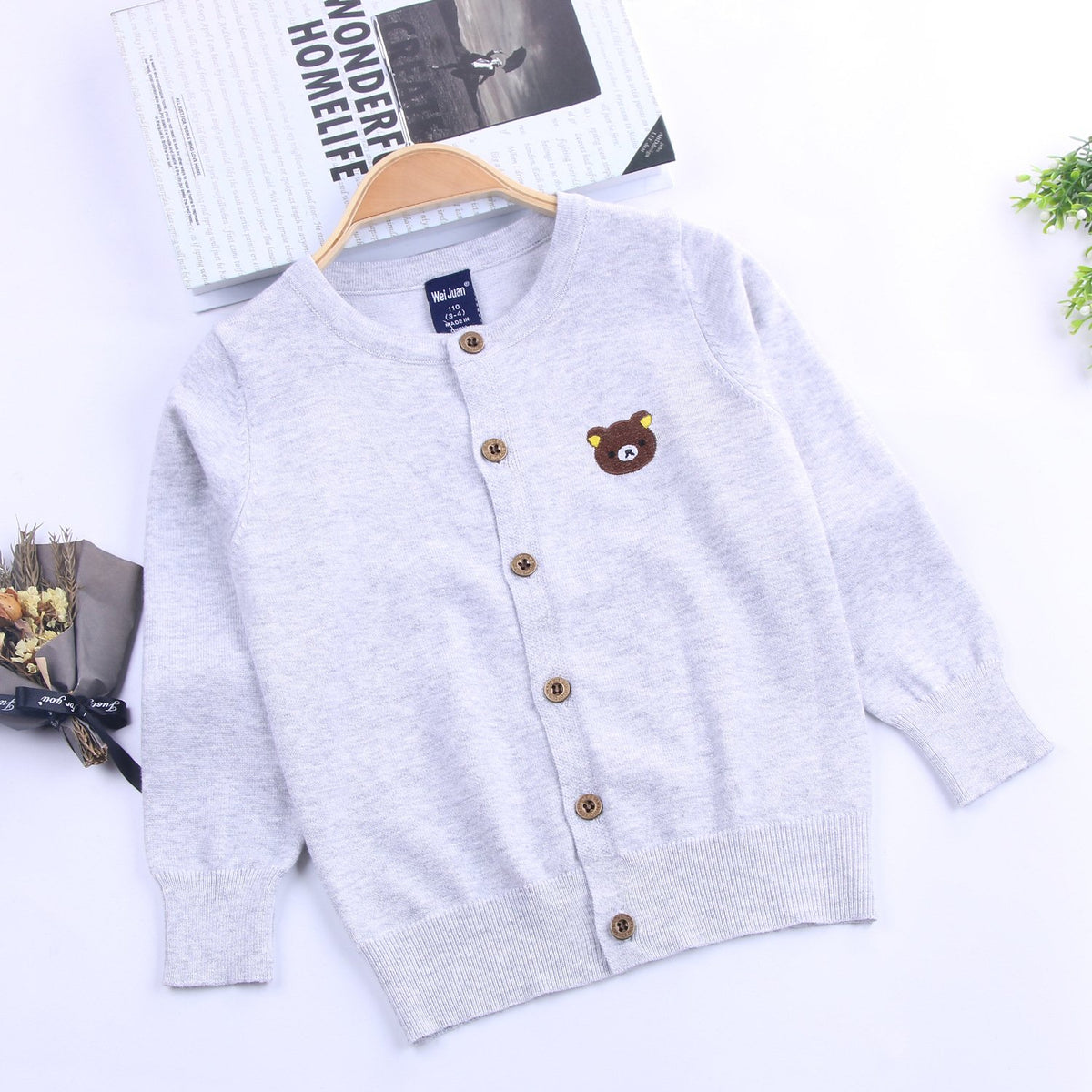 Classic Boys Knit Cardigan - Thin Kids Jacket
