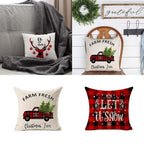 European Style Christmas Cushion Covers with Reindeer