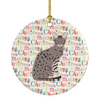 Ocicat Cat Christmas Ceramic Ornament