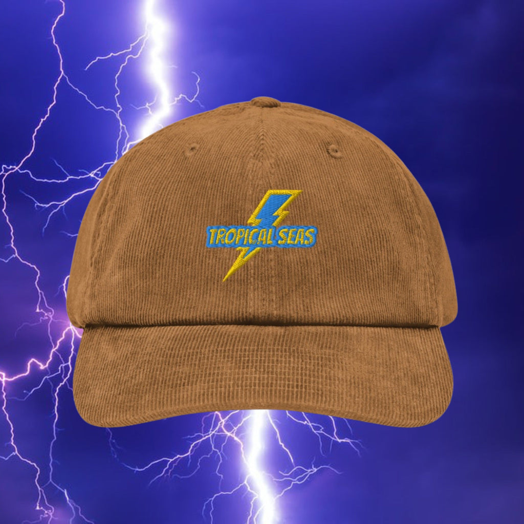 Lightning Strike Corduroy Hat | Embroidered Cap