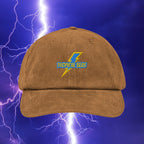 Lightning Strike Corduroy Hat | Embroidered Cap
