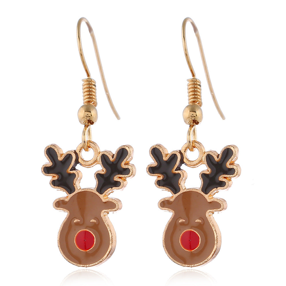 Christmas Jewelry Set with Alloy Reindeer Design