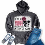 Korean Printed Long Sleeve Slouchy Loose Hoodie | Streetwear