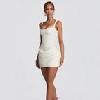 Tube Top Strap Mini Bodycon Dress