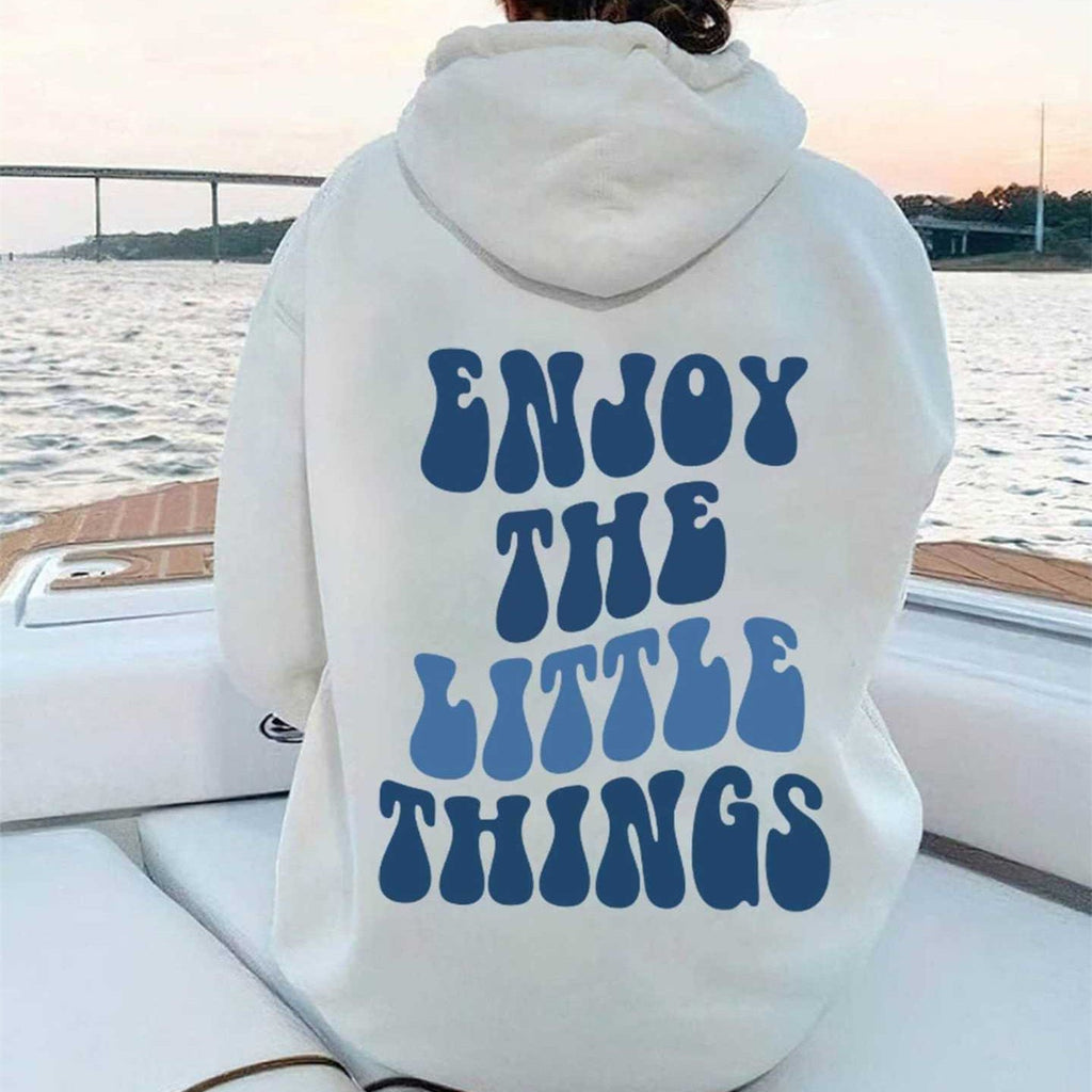 Oversized Hoodie with Back Text Design | Streetwear
