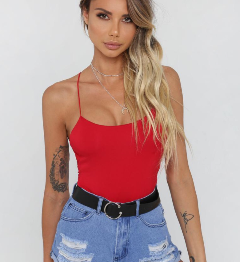 Star Backless Sexy Bodysuit for Women