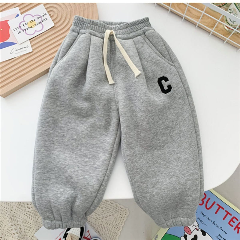 Warm Cotton Fleece Winter Pants for Kids (Ages 2-8)