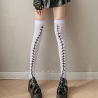 Costume Lingerie with Knee-High Blood Halloween Socks
