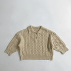Children's Knitted Sweater with Fried Dough Twists