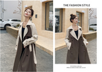 Mid Length Waistband Slimming Heben Style Coat