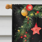 Pug Christmas House Flag