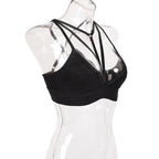 Lace Trim Strappy Bralette