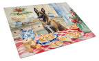 Belgian Malinois Christmas Cookies Glass Cutting Board