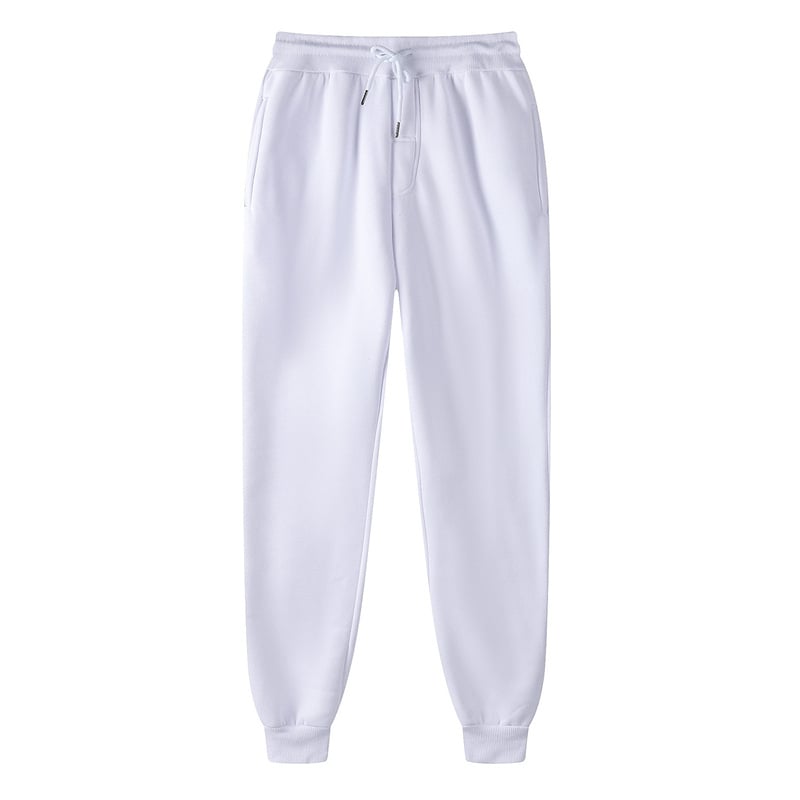Men's Solid Color Fleece Hip-Hop Sweatpants