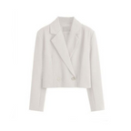 Women's Vintage Wool Blazer - Double Breasted