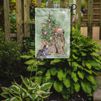 Briard Christmas Presents and Tree Garden Flag