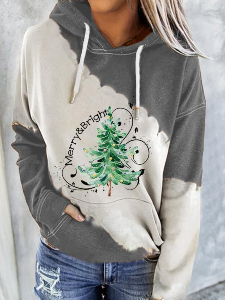 3D Printed Christmas Tree Hooded Pullover Sweater | Streetwear