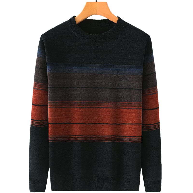 Chenille Dad Sweater with Bottom Design