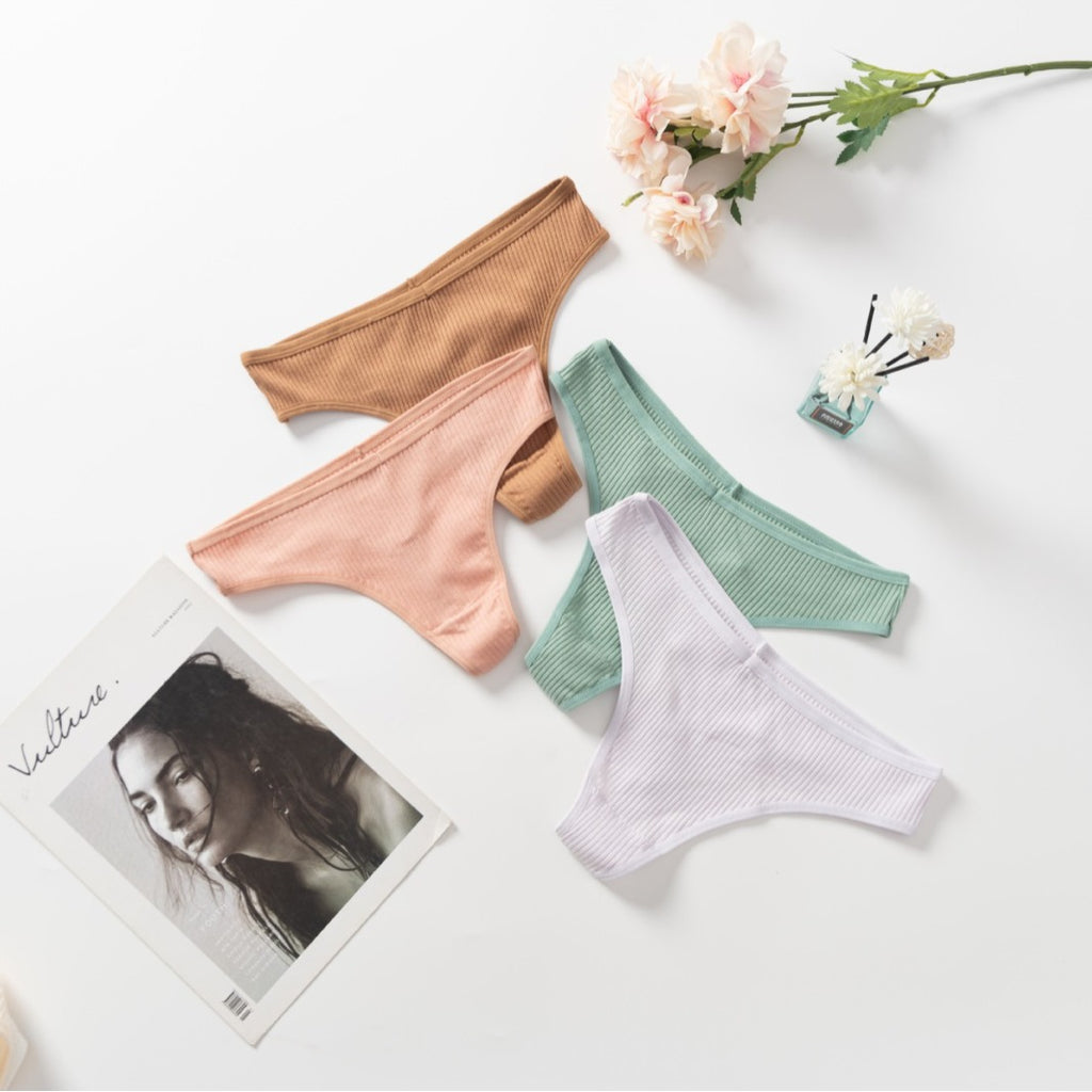Women's Cotton Thong Underwear - Simple & Stylish
