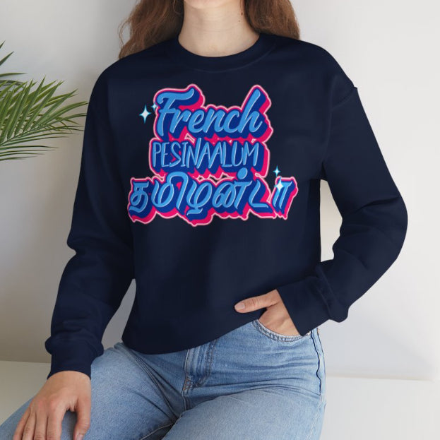 Thamizhanda Round Neck Pullover with French Letter Print | Streetwear