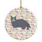 Selkirk Rex #1 Cat Christmas Ceramic Ornament