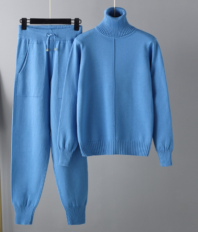 Andressa Knit Set with Turtleneck Sweater (Two Pieces)