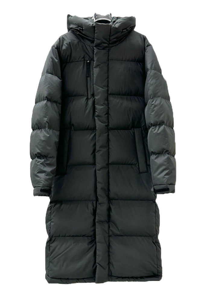 Long Down Jacket with Adjustable Hem - Winter 2023