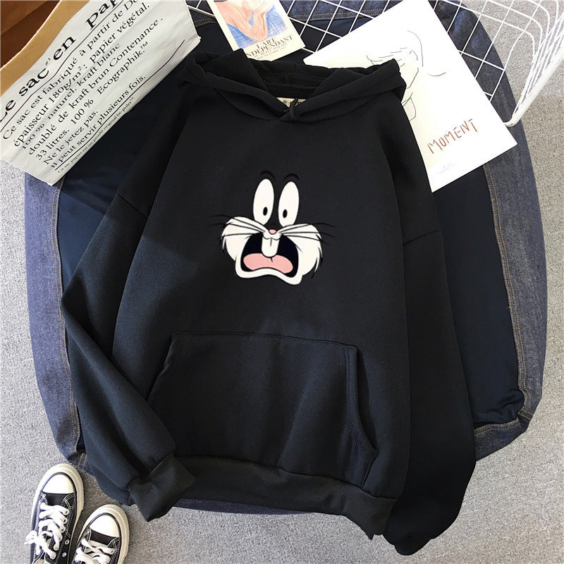 Korean Couple's Hoodie with Thickened Print for Winter | Streetwear
