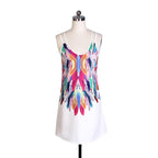 Floral Print A-Line Dress with Spaghetti Straps