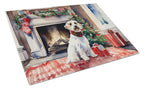 Sealyham Terrier Cozy Christmas Glass Cutting Board