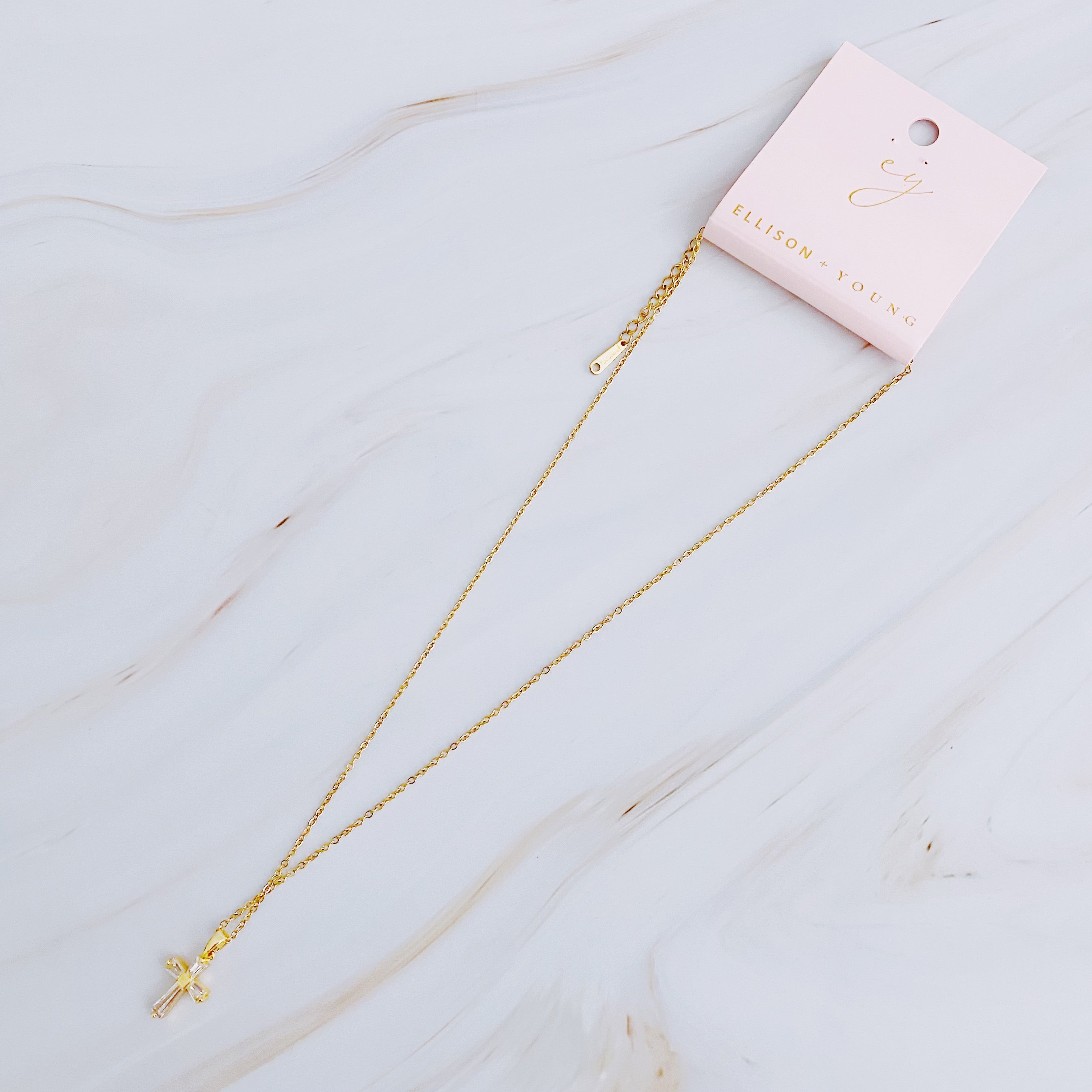 My Dear Crystal Cross Necklace | Christian Jewelry