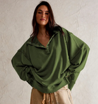 Sleeve Split Lapel Sweater