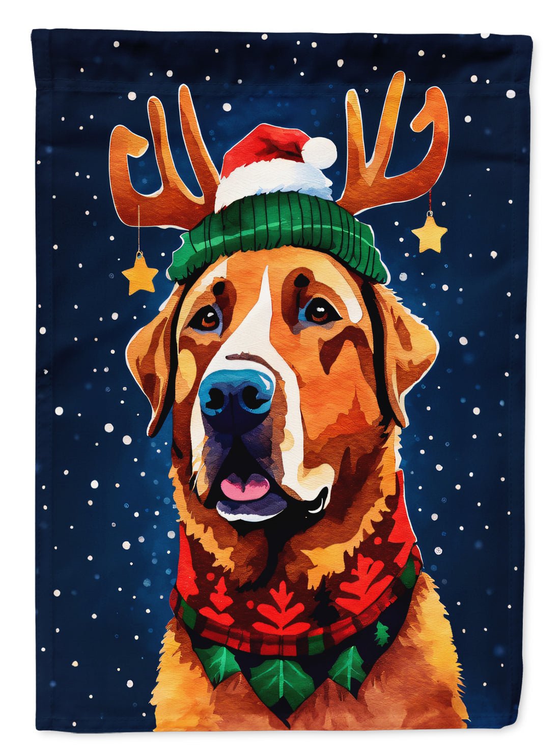 Chesapeake Bay Retriever Christmas House Flag